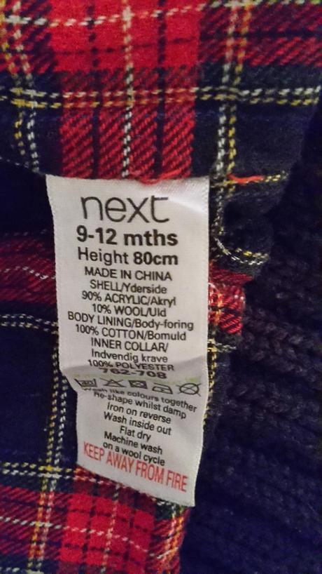 Svetrík na zimu next, veľ. 9-12 mes., next,80