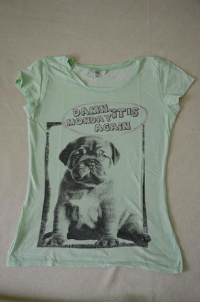 Tričko so psíkom na pondelok, c&a,158