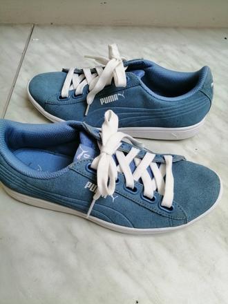 Tenisky pre dievčatka bledomodre puma vel. 37, puma,37