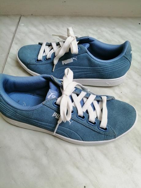 Tenisky pre dievčatka bledomodre puma vel. 37, puma,37