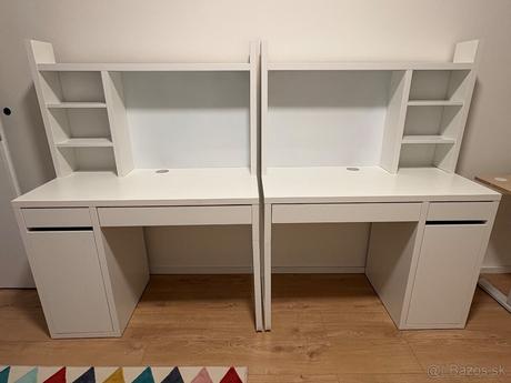 Detsky stol ikea micke 105x50 aj s polickami, 