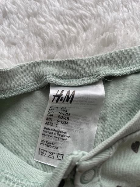 Zelenkaste pyzamko h&m, h&m,80