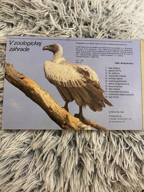 Krásne staré leporelo v zoologickej záhrade 1989,