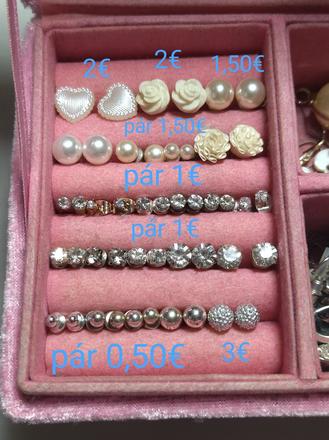 Rôzne náušnice bižutéria, 