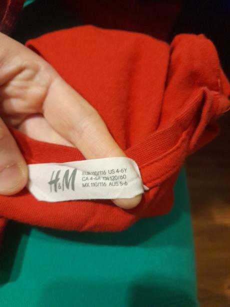 Vianocne dino tricko, h&m,110