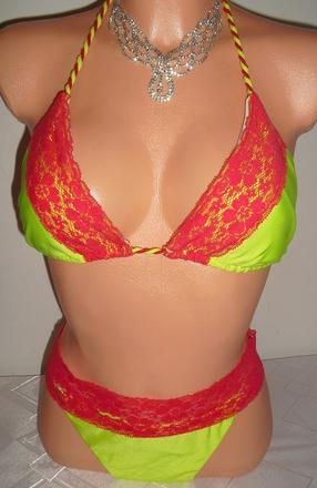 Sexy bikiny relleciga s krajkami, m