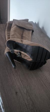 Kožené čižmy nad kolená, 39