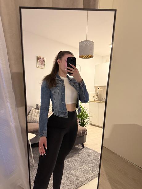 Krátka rifľová bunda, xs