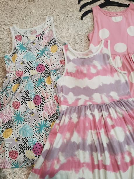 3x letné šaty, f&f,134