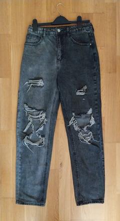 Sivo - čierne potrhané rifle, s