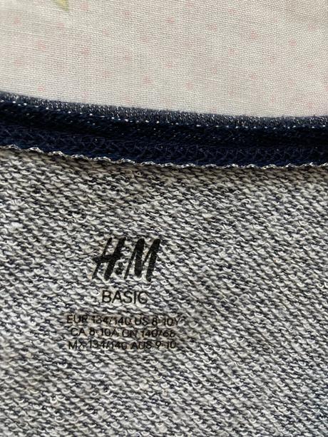 Trblietavá oversized mikina, h&m,140