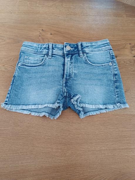 Rifľové šortky, h&m,140