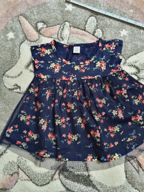 B2026 tunika, tričko kvetinky, gap,92