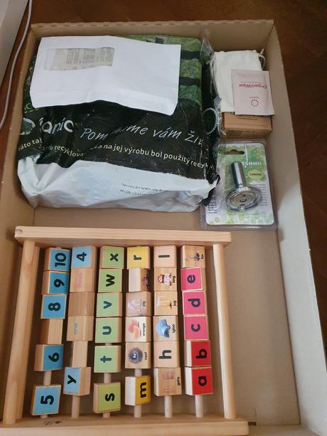 Mix drevených edukačných hračiek, 