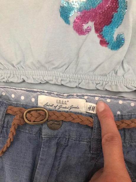 Tenké tričko s pony + šmrncová suknička s opaskom, 110