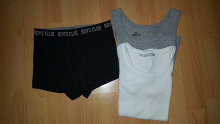 2x tielok + boxerky 122/128, crivit,128