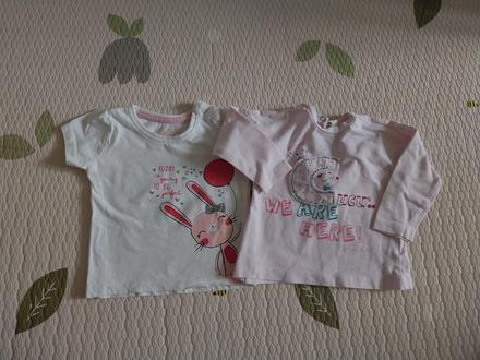 Tričká 68 spolu 4 eura, chicco,68