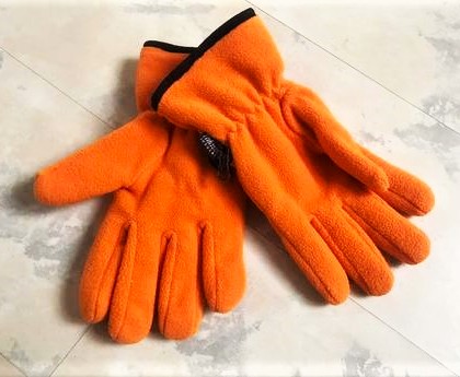 Lyžiarske flisové rukavice thinsulate, 