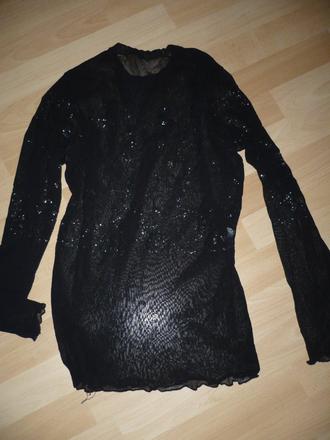 Sieťkovy top s  flitrami, l