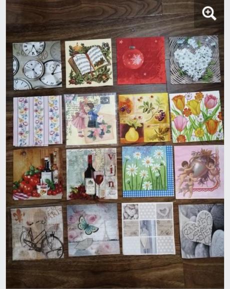 Servítky na decupage, 