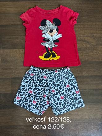 Pyžamo krátky rukáv, disney,128