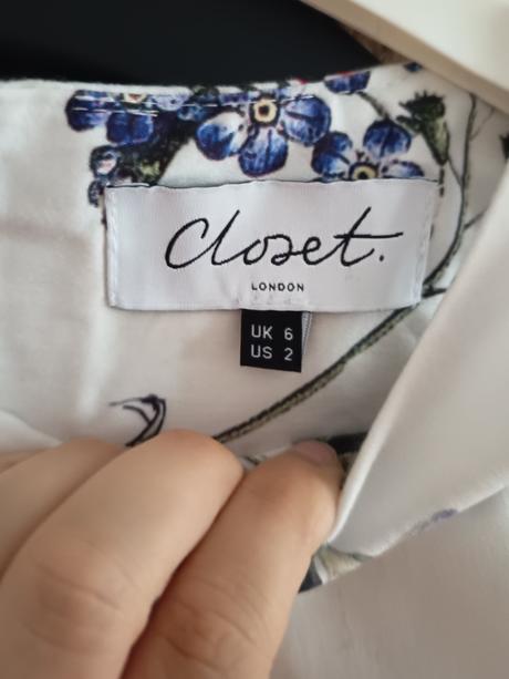 Elegantné kvetované šaty closet london, xs