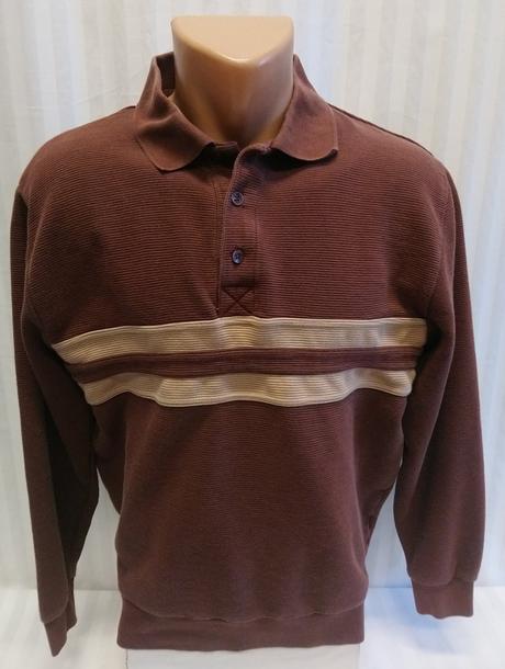 Pánska hnedá mikina, bexleys, s/m, s