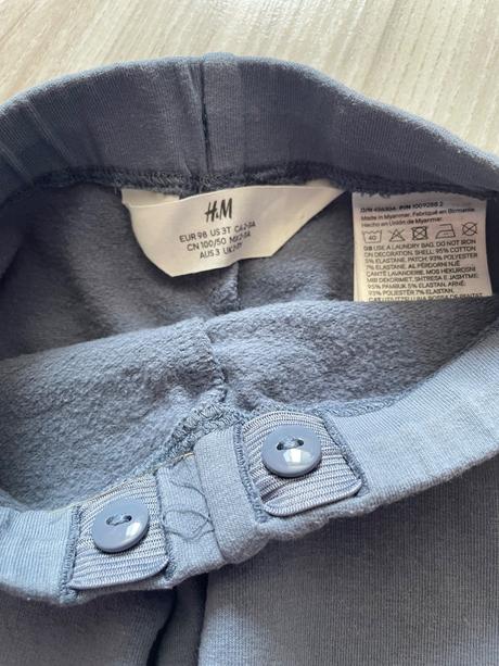 Mierne zateplené legíny hm, h&m,98