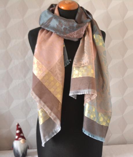 Veľká šatka s hodvábom, xxl