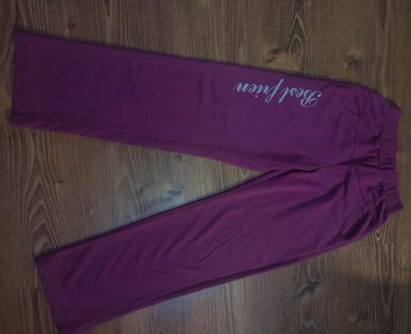 Tepláky ružovo fialové140/146, 140