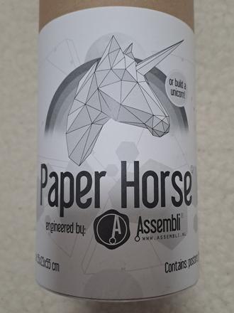 Papierovy jednorozec, skladacka, 