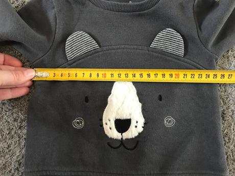 Sivá mikina macko, f&f,74