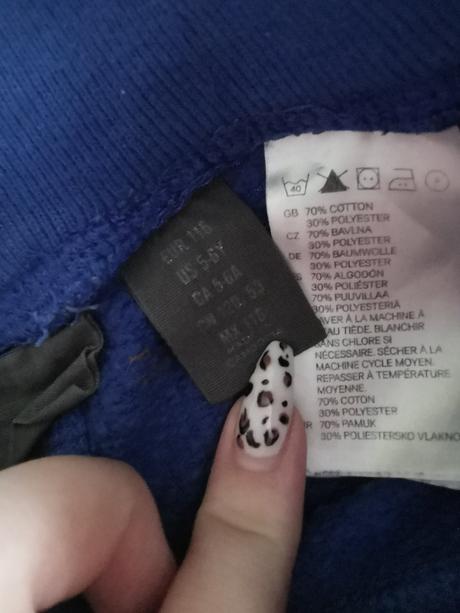 Tepláky chlapčenské modré, 116