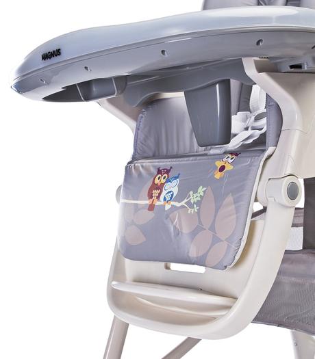 Caretero jedálenská stolička magnus new graphite, caretero