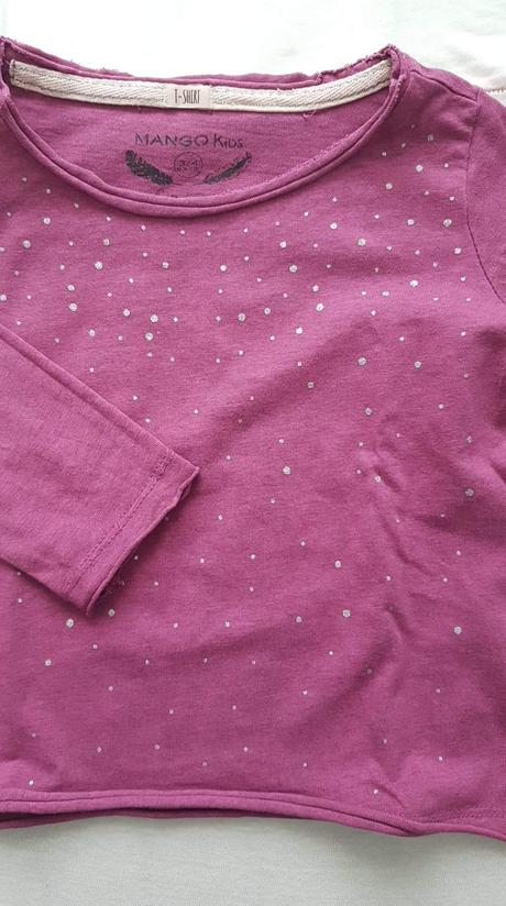 Tricko s trblietkami na 3/4 roky, mango,110