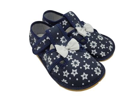 Anatomic - prezuvky tmavomodré s mašlou, anatomic,24 - 32