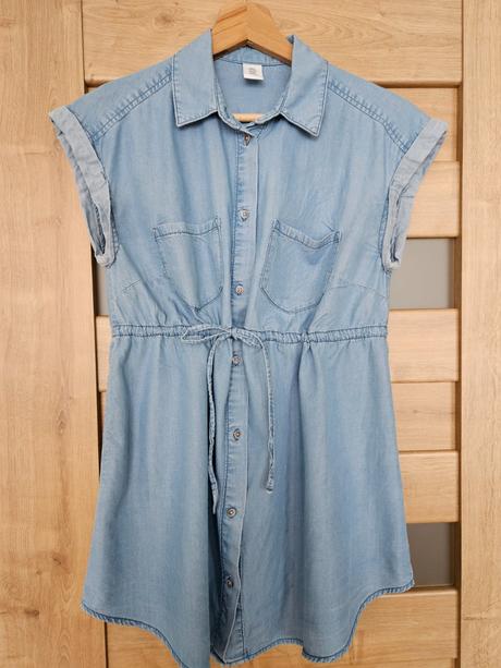 Tehotenský riflový top, h&m,xs