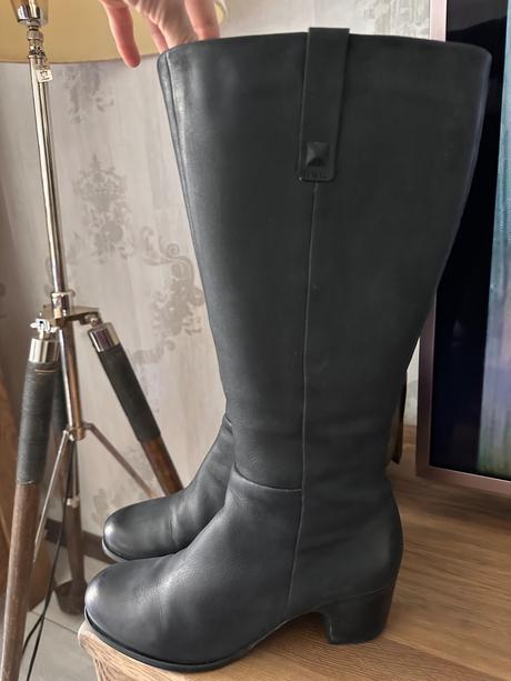 Damske kozene cizmy ecco, ecco,37