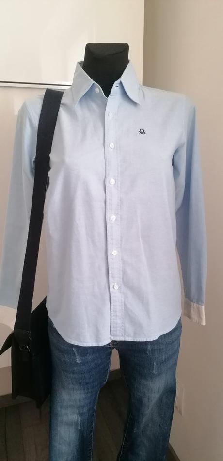 Košeľa svetlomodrá, benetton,s