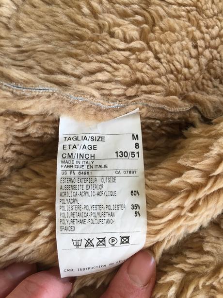 Bunda s kožušinkou, benetton,128