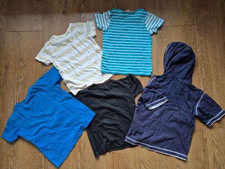 5x bavlnené tričká s krátkym rukávom, next,116