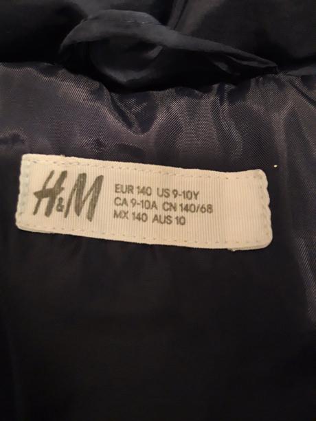 Zimna bunda h&m, h&m,140