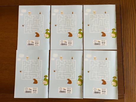 Školské zošity č. 512 - 6 kusov, 