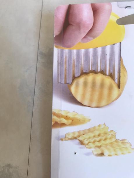 Vrúbkovaný krájač zemiakov,