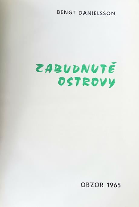 B.danielsson - zabudnuté ostrovy,