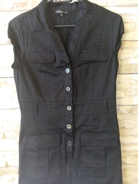 Čierne letné športové šaty s vreckami, gate,36