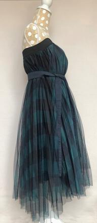 Midi šaty a maxi sukňa v jednom, s