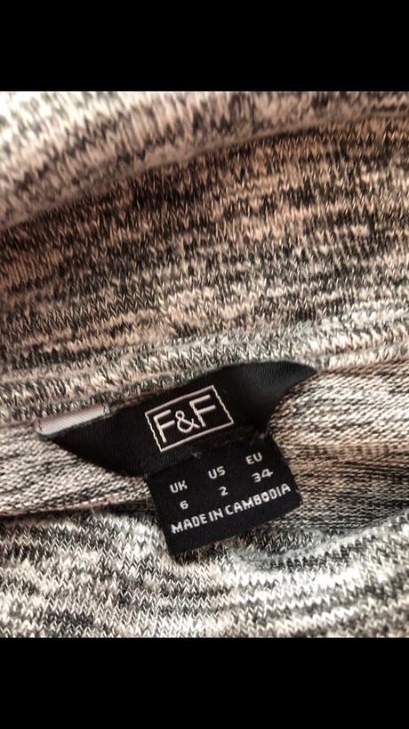 Krásne dlhé tričko, f&f,34