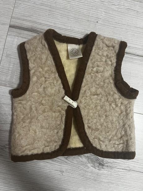 Detská vlnená vesta z ovčej vlny, 74