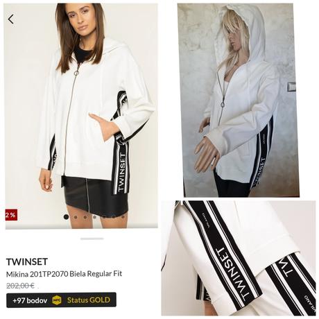 Twinset mikina - pc 202 eur, twinset,s